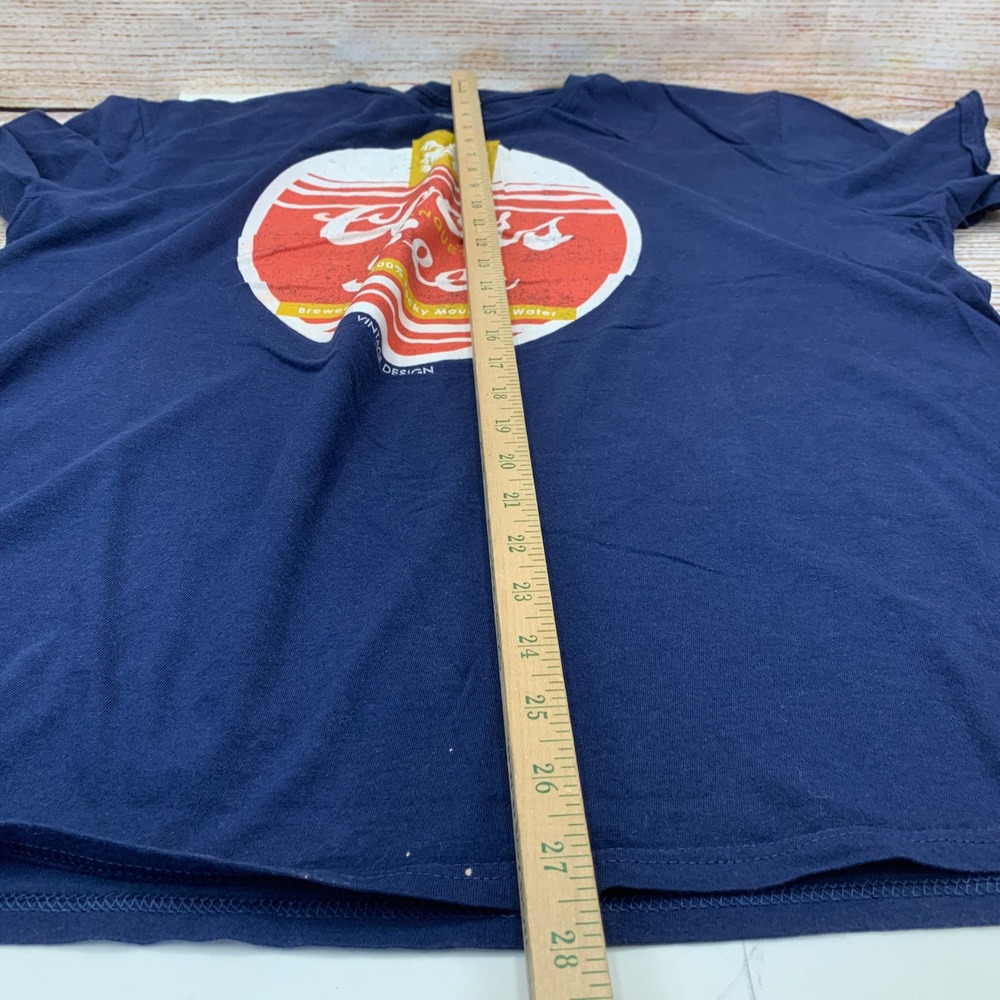 Coors Banquet Beer Vintage Design Navy Blue Cotton T-Shirt‎ 2XL - Picture 3 of 6